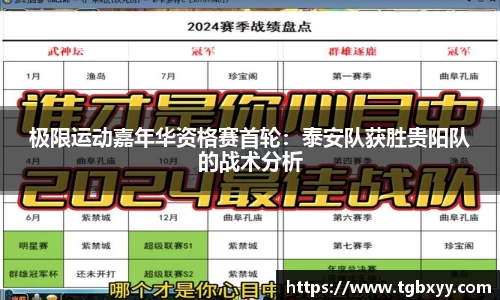 极限运动嘉年华资格赛首轮：泰安队获胜贵阳队的战术分析